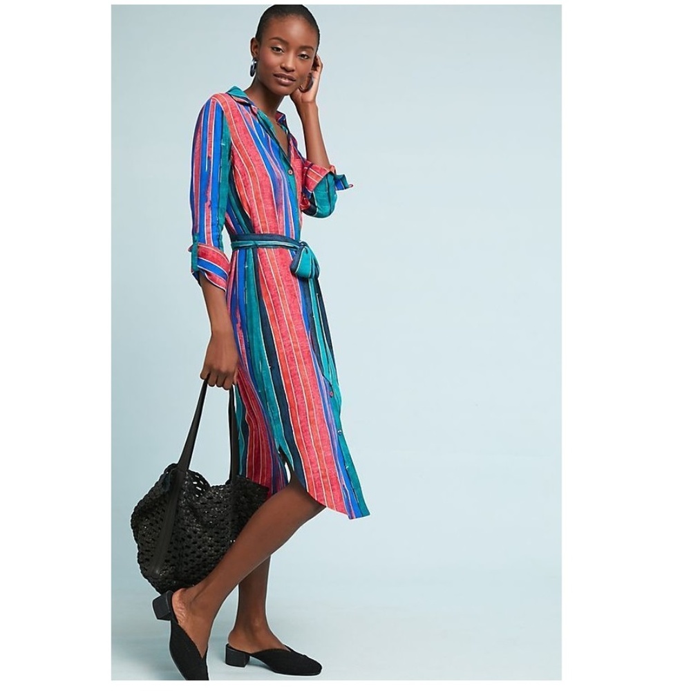 Anthropologie MARTINA BELTED SHIRTDRESS